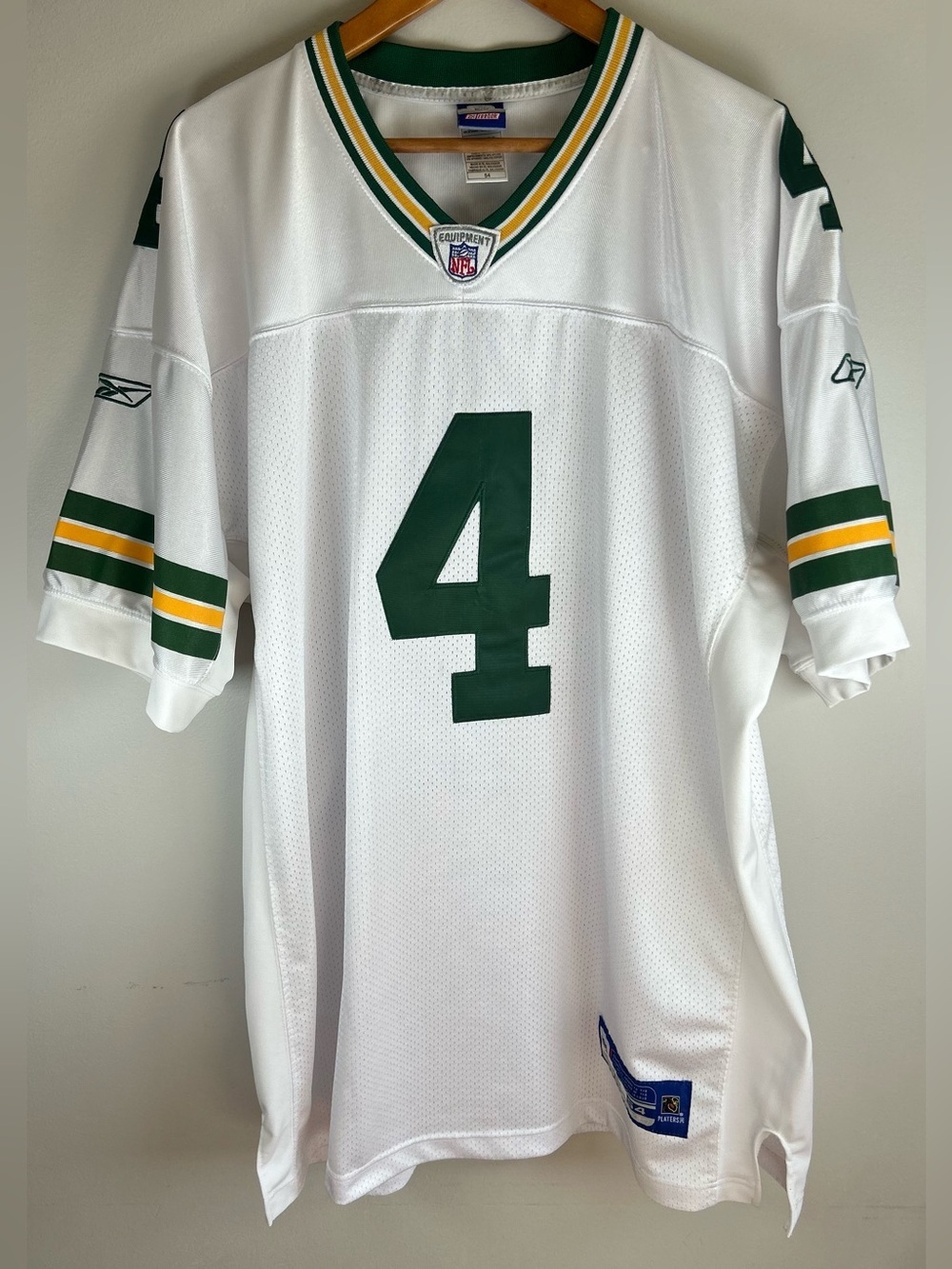 Vintage Reebok Green Bay Packers NFL Brett Favre Football Jersey Size 54/2XL EUC